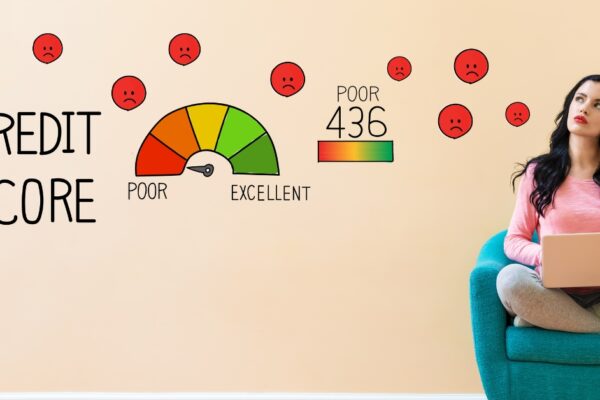 fico credit score compared to others with girl sitting on couch